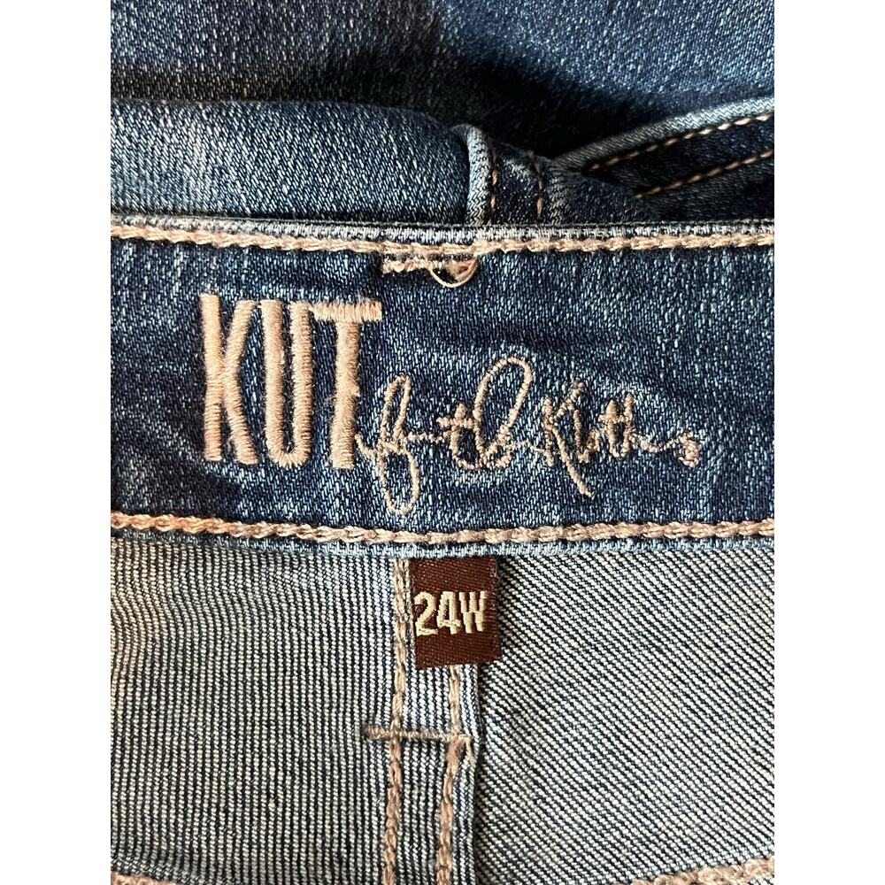 Kut from the Kloth jeans Katy boyfriend denim blue size 24W - Picture 5 of 8